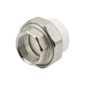 Муфта комбинированная EVER PLAST АТ 012 32 03 00 Дн32х1″ Ру25, разъемная, под приварку / внутренняя резьба, материал - полипропилен, цвет - белый Муфта комбинированная EVER PLAST АТ 012 32 03 00 Дн32х1″ Ру25, разъемная, под приварку / внутренняя резьба, материал - полипропилен, цвет - белый